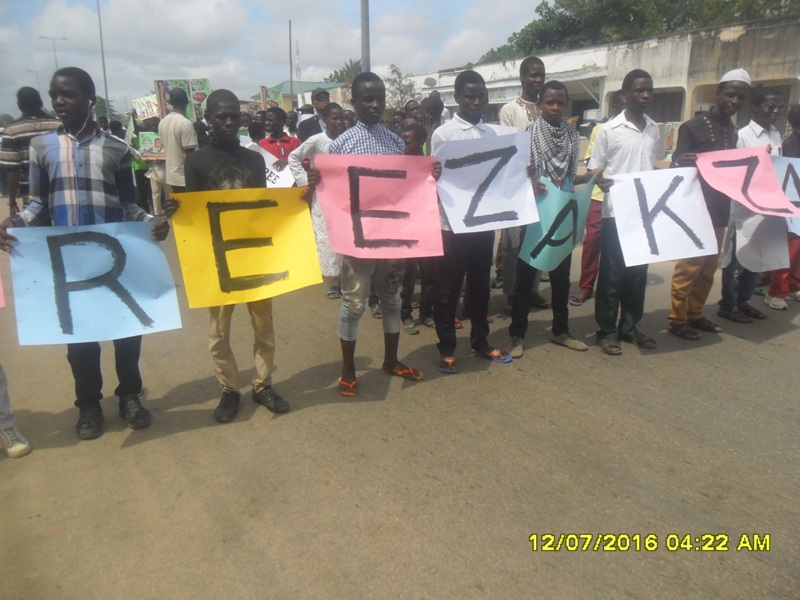 students protest in bauchi